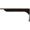 Ekena Millwork Embrey Steel Bracket, Antiqued Bronze 2"W x 12"D x 5 1/4"H BKTM02X12X05EBABZ - alternate 10